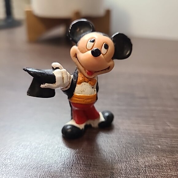Walt Disney Mickey Mouse Figurine Multi-Color Unisex Collectible Toy Vintage - Picture 7 of 7